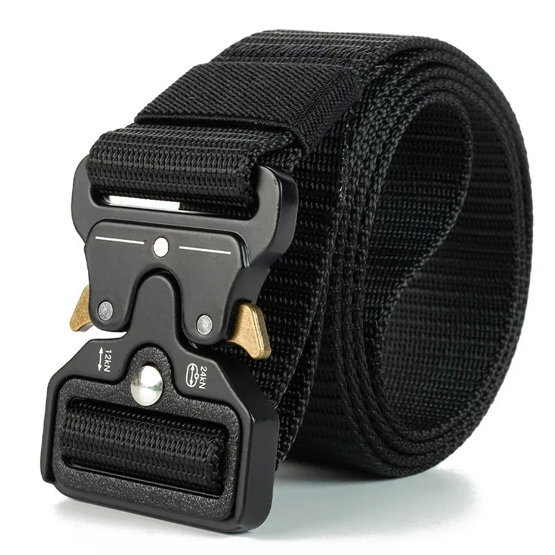 Genuine Tactical Belt Quick Release Outdoor Military Belt Soft Real Nylon Sports Accessories Men And Women Black Belt Plus Size